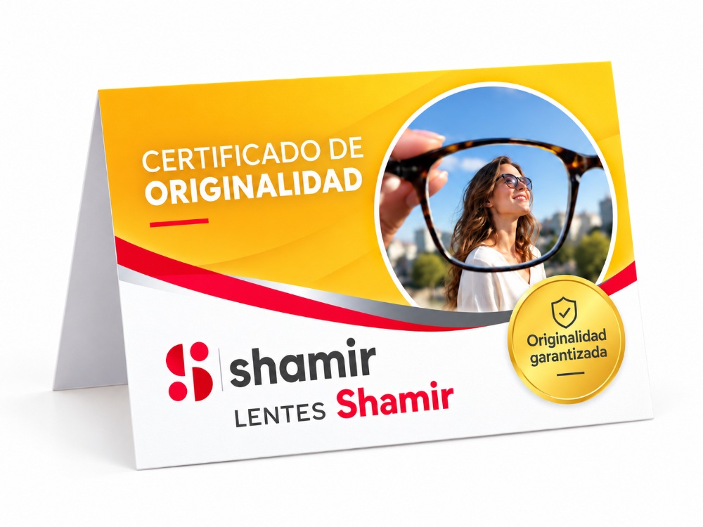 Certificado de originalidad Shamir - Óptica Honda
