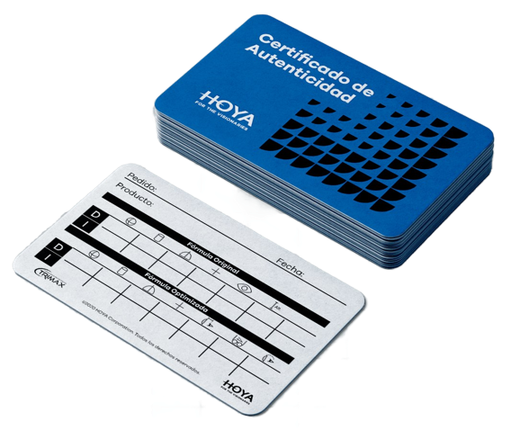 Hoya Certificado Autenticidad